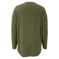 thumbnail image 5 of GEWSEY Women Corduroy Button Down Shacket Jacket V Neck Long Sleeve Casual Oversized Lightweight Cardigan Coat with Pockets (Army Green, XXL), 5 of 9