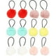 thumbnail image 1 of EeaseMX 12 piezas de gomas elásticas para el pelo con pompones, bandas para el pelo con pompones, coleteros esponjosos, 1 of 8