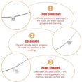 thumbnail image 2 of Bride Hairband Silver Alloy Pearl Headband Elegant Pearl Decor Wedding Headband for Females, 2 of 4
