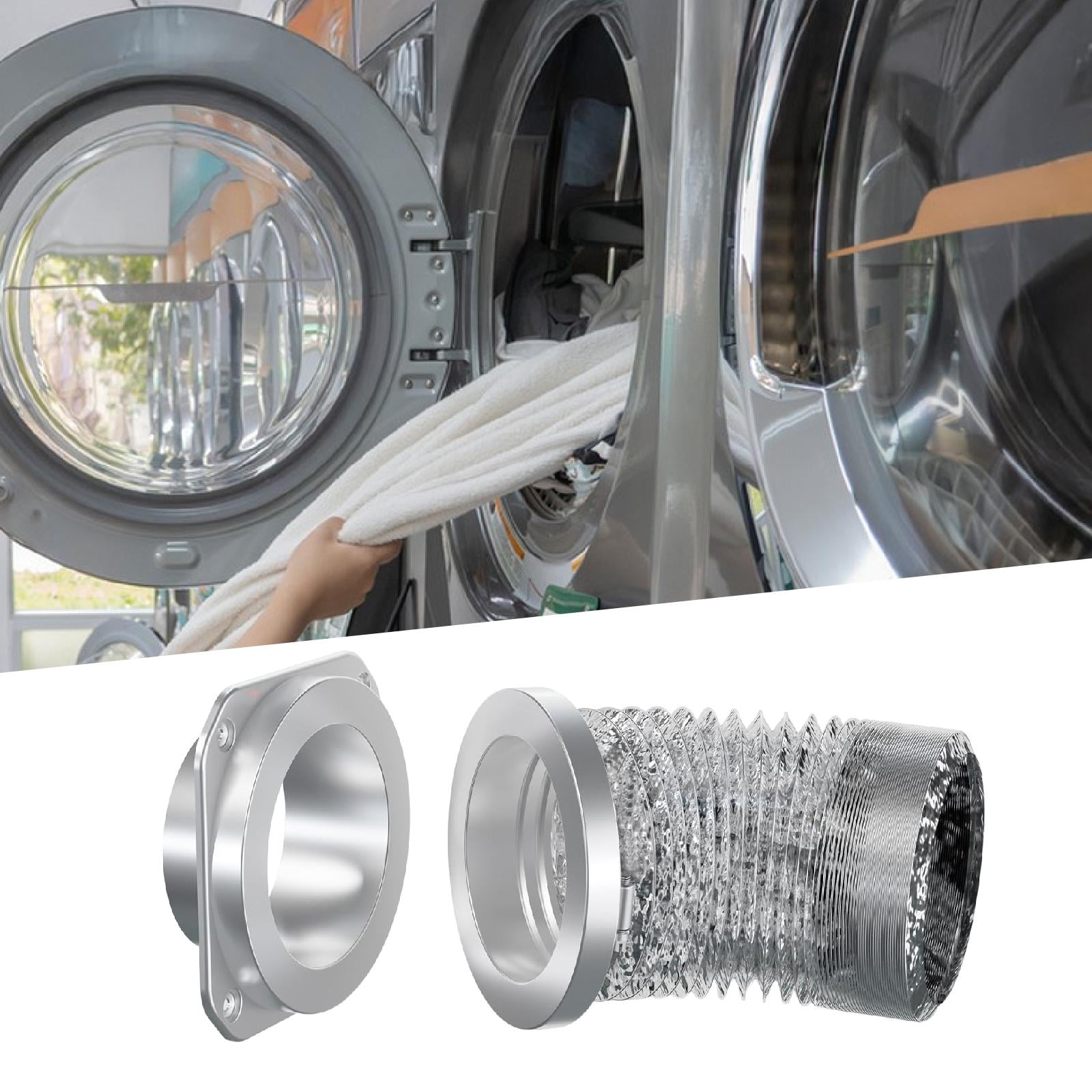 Dryer Vent Connector Coupling Kit Equipment Accessory with Airtight Seal for 4 Inch Diameter Hose Wall Vents