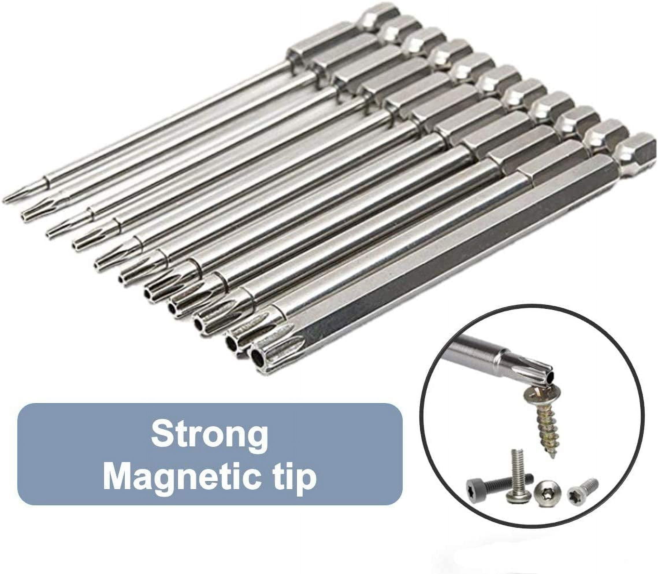 RGHJAR-Aiyun 11-Piece Shark Vacuum Screwdriver Security Bit Set, S2 Steel Magnetic Security Screwdriver 4 Inch Star Driver Bit Set for Shark Vacuum T6-T40 (100mm Length)