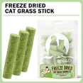 thumbnail image 5 of Chew Sticks for indoor Cats, 10-Pack Freeze-Dried Cat Grass Sticks, Cat dental Chew with Catnip for Teeth Cleaning, Hairball Relief & Feline dental Health, 5 of 9
