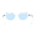 thumbnail image 4 of Womens Mod Classic Retro Rectangular Trendy Fashion Sunglasses Clear Blue, 4 of 4