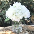 thumbnail image 2 of Enova Home Silk Hydrangea Flower Arrangement in Glass Vase With Faux Water, 2 of 4