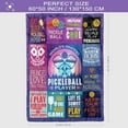 thumbnail image 5 of Pickleball Lover''s Throw Blanket - Funny Gift for Women & Girls, Ideal Birthday, Mother''s Day, Christmas or Valentine''s Present - 50" x 60" Size, 5 of 6