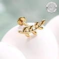 thumbnail image 2 of Auckpure 16G Flat Back Earrings G23 Titanium Cartilage Earrings for Women Tragus Piercing Jewelry Internally Threaded Flat Back Stud Earrings Labret Helix Conch Piercing Jewelry, 2 of 6