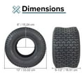 thumbnail image 4 of AlveyTech 13x6.50-6 All-Terrain Tread Pneumatic Rubber Tire for Murray Nitrox Go-Karts (Tires and Inner Tube), Replacement Parts for Go-Kart, 4 of 7