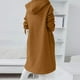 thumbnail image 5 of Sudadera Para Mujer Sudaderas Con Capucha de Moda Color Sólido Cremallera Manga Larga Dobladillo Irregular Abrigo Largo Tops Con Bolsillos Odeerbi  ODB184123, 5 of 8
