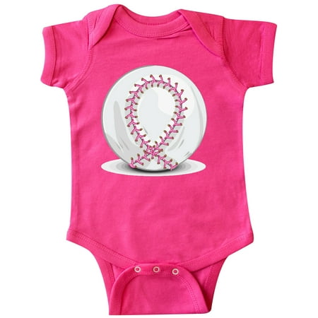 

Inktastic Pink Breast Cancer Ribbon Baseba Gift Baby Boy or Baby Girl Bodysuit