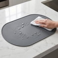 thumbnail image 4 of Unique Bargains 6 Pack Silicone Placemats for Kitchen Dining Table Decor Dark Gray, 4 of 7