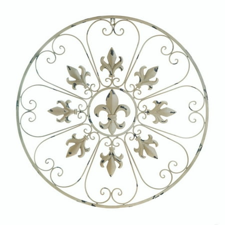 CIRCULAR FLEUR DE LIS WALL DECOR