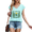 1-Blue, variant on Women's Floral Tomb Crown Of Thorns He Is Risen Matthew 28 Graphic V-Neck Sleeveless Tank Top Easter Christian Faith Religious Casual Gift Top
