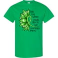thumbnail image 3 of Inktastic Mental Health Awareness Green Sunflower Ribbon T-Shirt, 3 of 5