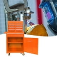 thumbnail image 2 of Tool Storage Cabinet Rolling Tool Chest, 5-Drawer Tool Box Organizer w/Lockable Wheels & Sliding Drawers & Detachable Top & Adjustable Shelf, Tool Storage Cabinet for Garage Workshop(ORANGE),Tool Cab, 2 of 18