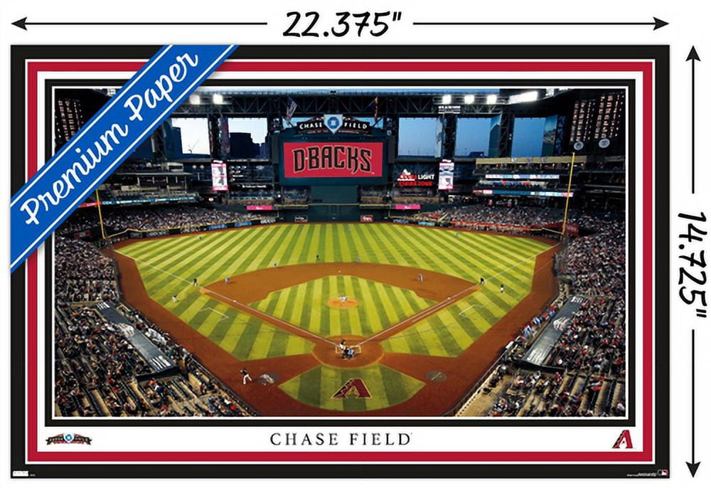 MLB Arizona Diamondbacks - Chase Field 22 Wall Poster, 14.725" x 22.375"