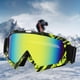 thumbnail image 4 of Gafas de esquí para adultos | Lente antiniebla panorámica, protección UV, compatible con casco | Resistente al viento, resistente a arañazos, negro 18x25cm | Correa ajustable, visibilidad mejorada, 4 of 6