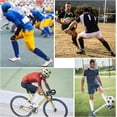 thumbnail image 2 of Ultrafun 4 Pairs Soccer Socks Knee High Grip Socks Soccer Non Slip Football Baseball Softball Multi-Sport Socks for Men Women (White), 2 of 4