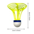 thumbnail image 3 of 12PCS Professional Badminton Shuttlecocks - Nylon Training Shuttle Balls for Indoor/Outdoor Matches - Windproof & Durable for Backyard, Beach & Baseball/Softball Batting Practice, 3 of 5