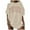 Khaki, variant on Womens Summer Tops Plus Size Casual Loose Letter Print Comfortable and Stylish Graphic Shirts for Women Brown L