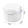 thumbnail image 2 of Dvkptbk Double-Layer Braces Storage Box - Braces Box Storage Box, Portable Braces Storage Box to Carry with You - Small Size and Large Capacity Storage Home Decor, 2 of 7