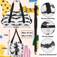 thumbnail image 3 of Herdesigns Halloween Sports Duffle Bag for Women & Men, Spooky Bat Gym Bag Dance Bag Overnight Bag Carry On Weekender Travel Bag, 3 of 7