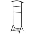 thumbnail image 2 of Kings Brand Furniture Black Metal Wardrobe Suit Rack Valet Stand, Contour Hanger, Clothes Rack, Shoe Rack, 2 of 6