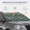 thumbnail image 3 of Kdxio Colorful Pineapples Print 2-Piece Sun Shade Front Windshield - Foldable Car Front Window Sunshades For Most Sedans Suv Truck, 3 of 6