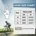 thumbnail image 4 of Guantes de bicicleta de montaña para hombres y mujeres, con almohadilla SBR, protección de nudillos y pantalla táctil, guantes de motocross (azul-negro), 4 of 5
