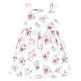thumbnail image 3 of Hudson Baby Girls Cotton Dresses, Butterfly Floral, 0-3 Months, 3 of 4