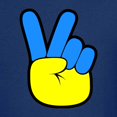 thumbnail image 3 of CafePress - Ukrainian Flag Peace Sign Ukraine Native H T Shirt - Dark T-Shirt Kids XS-XL, 3 of 4