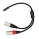 thumbnail image 4 of Cable de micrófono de 3,5 mm 1/8 a XLR Cable estéreo profesional balanceado doble XLR macho a 3,5 mm hembra de 1,0 pies, 4 of 12