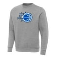 thumbnail image 2 of Men's Antigua Heather Gray Orlando Magic New Logo Tall Victory Pullover Sweatshirt, 2 of 3