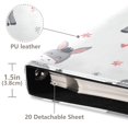 thumbnail image 4 of PU Leather Photo Album with Self-Adhesive Pages Scrapbook DIY Picture Holds 20+ Sheets Grey Cute Donkeys Pattern, 4 of 9
