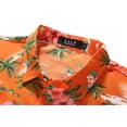 thumbnail image 5 of SSLR Hawaiian Shirt for Men Flamingo Short Sleeve Casual Button Down Shirts Summer Beach Shirt, 5 of 8