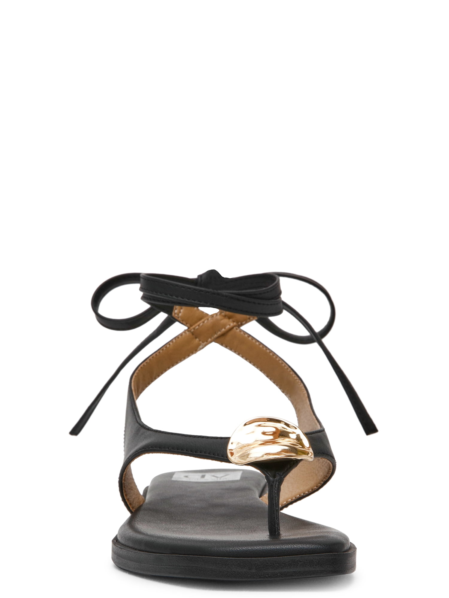 DV Dolce Vita Women's Markly Thong Sandal with Ankle Wrap