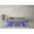 thumbnail image 3 of Ahgly Company Indoor Rectangle Solid Blue Modern Area Rugs, 2' x 3', 3 of 4