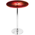thumbnail image 3 of Contemporary Home Living 41” Multicolored Round Spyra Contemporary Light Up Adjustable Bar Table, 3 of 6