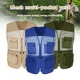 thumbnail image 5 of Men's Outdoor Fishing Vest Casual Work Mesh Vests Breathable Travel Photo Cargo Vest Jacket with Multi Pockets, 5 of 8