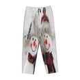 thumbnail image 4 of Kll Womens Christmas Snowman With Hat Print Pajama Pants Soft Pajama Bottoms For Women Cozy Lounge Pants, 4 of 9