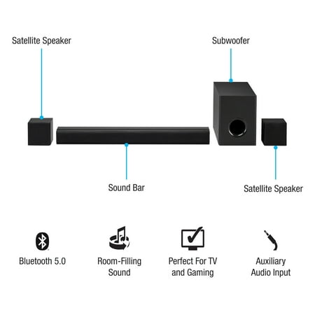 iLive - 4.1 Home Theater System with Bluetooth - Black