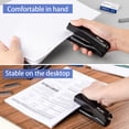 thumbnail image 7 of Desk Stapler, 2 Pack with 2000 Staples and Staple Remover, 25 Sheet Capacity, Non-Slip Base Black for Office, Home, 7 of 7