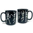 thumbnail image 2 of Way To Celebrate Halloween Black Dancing Skeleton Stoneware Mug Set, 2-Pack, 18.7 oz, 2 of 4
