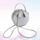 thumbnail image 2 of KAIYANG Bolso de piel sintética, bolso de hombro redondo, bolso de mano, bolso de almacenamiento para mujer (gris claro) Gris claro, 2 of 5