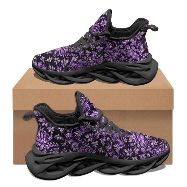 Zapatillas de deporte casuales de verano para mujer con estampado de arte barroco, calzado deportivo clásico para exteriores, calzado casual cómodo y transpirable