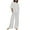 White, variant on qolati Women 2 Piece Outfits 2024 Cotton Linen Shorts Sleeve T-Shirts Wide Leg Pants Matching Lounge Sets Fashion Linen Beach Vacation Tracksuits