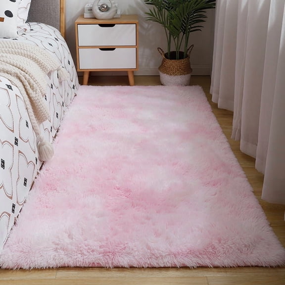 Mictong Tie Dye Plush Carpet -1 Piece, 19.69X31.5In, Soft Fluffy Plush Carpet, Non Slip Floor Decoration Carpet, Living Room Bedroom Home Decoration Carpet, Style 5