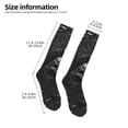 thumbnail image 2 of Naloa Ornate Dark Skull Book Knee Socks, High Socks Long Stretchy Sock Women Knee High Stocking, Long Socks for Women, 2 of 6
