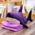 thumbnail image 4 of Tiburón gigante de Rusia, almohada de peluche de tiburón rosa, cojín de sofá grande para niña y niño, regalo de Navidad, 60-140cm, 4 of 5