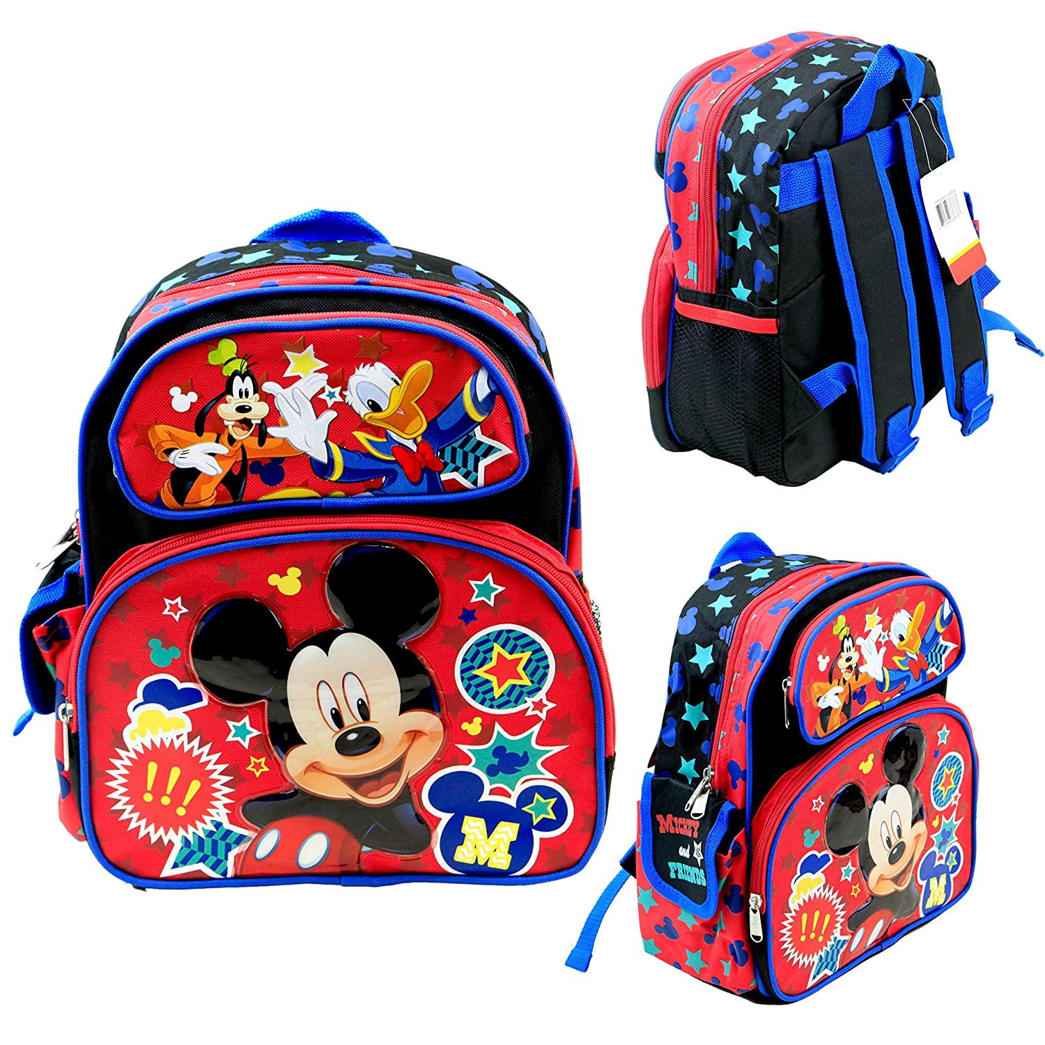 Disney MICKEY MOUSE 10" Backpack Kids Toddler Preschool Nursery Book Bag Mochila 