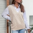 thumbnail image 4 of Manteau Tricot pour Femmes Manches Longues Ample Chandail d'Hiver Décontracté Confortable Chaud Mode, 4 of 8